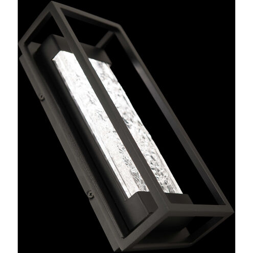 Elyse LED 16.5 inch Black Outdoor Wall Light in 17in.