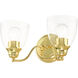 Montgomery 2 Light 14 inch Polished Brass Vanity Sconce Wall Light