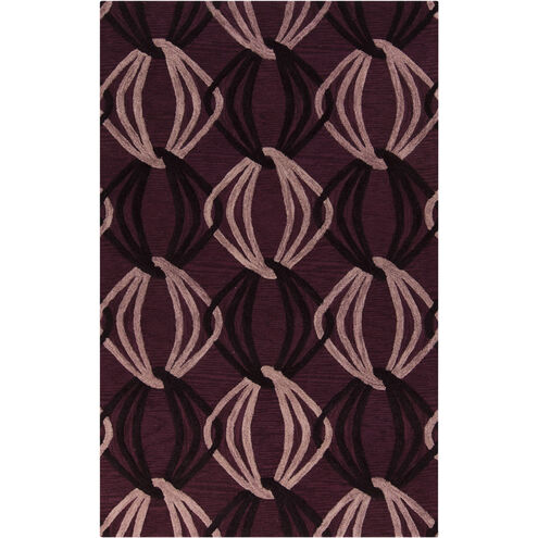 Dream 156 X 108 inch Burgundy, Camel, Dark Purple Rug