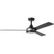 Pierport 52 inch Black Ceiling Fan
