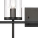 Oakland 4 Light 32.5 inch Black Vanity Light Wall Light