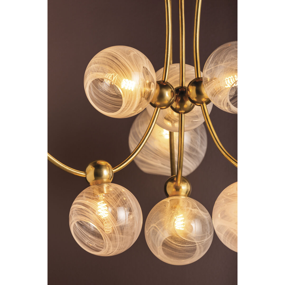 Astraia 9 Light 66.75 inch Vintage Brass Chandelier Ceiling Light