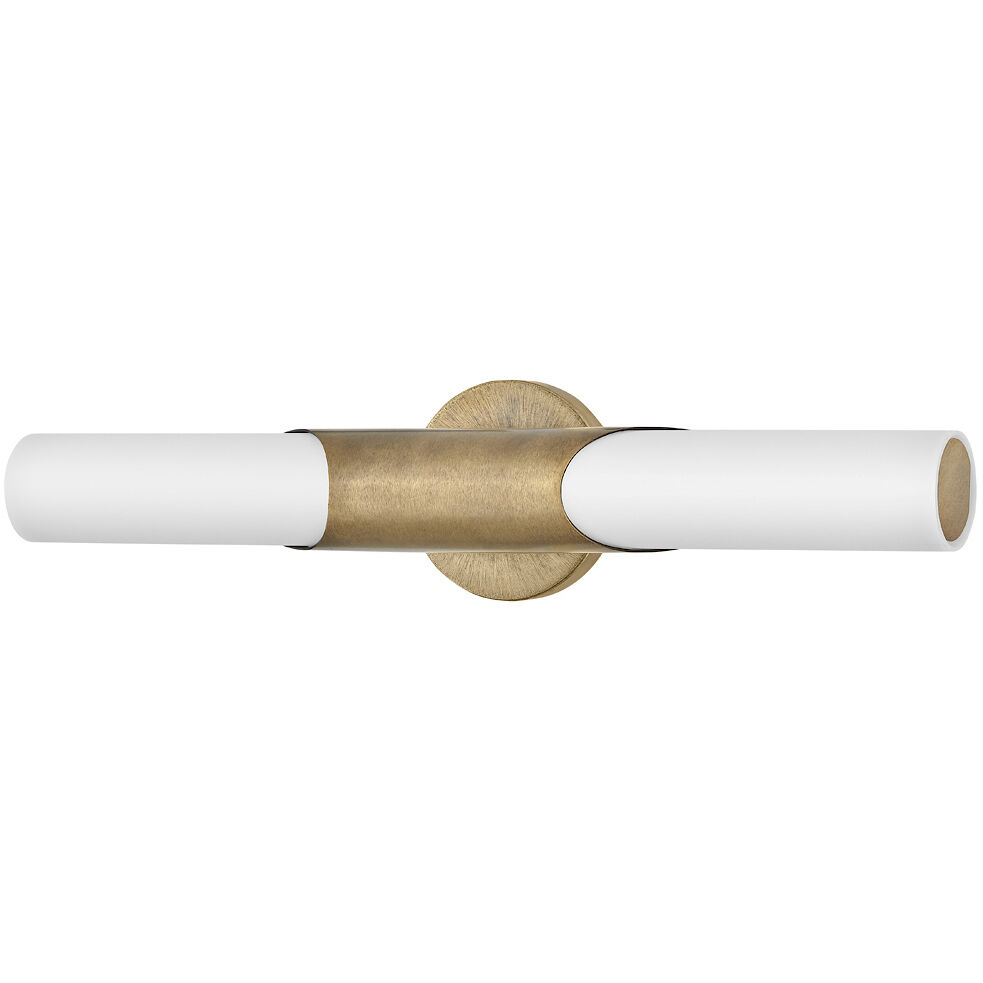 Grace LED 5 inch Textured Heritage Brass Bath Light Wall Light