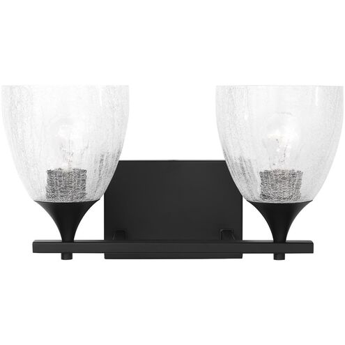 Drew & Jonathan Toffino 2 Light 16 inch Midnight Black Vanity Light Wall Light