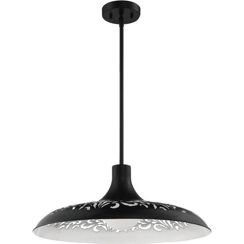 Pocco 1 Light 21.25 inch Flat Black Pendant Ceiling Light