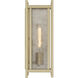 Jacobs 1 Light 16 inch Serene Brass Outdoor Wall Lantern