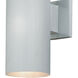 Chiasso LED 14.25 inch Satin Aluminum Outdoor Wall