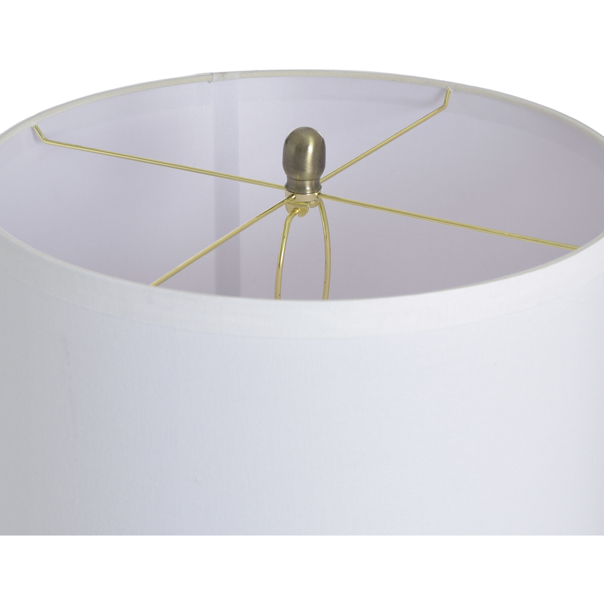 Cameron 37.5 inch 100 watt Cordon Gold and White Table Lamp Portable Light