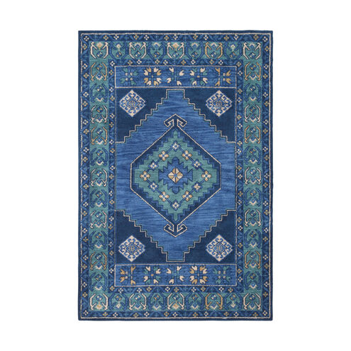 Hertha 36 X 24 inch Navy Rug, Rectangle