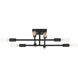Lyrique 8 Light 19.5 inch Matte Black Semi-Flush Ceiling Light