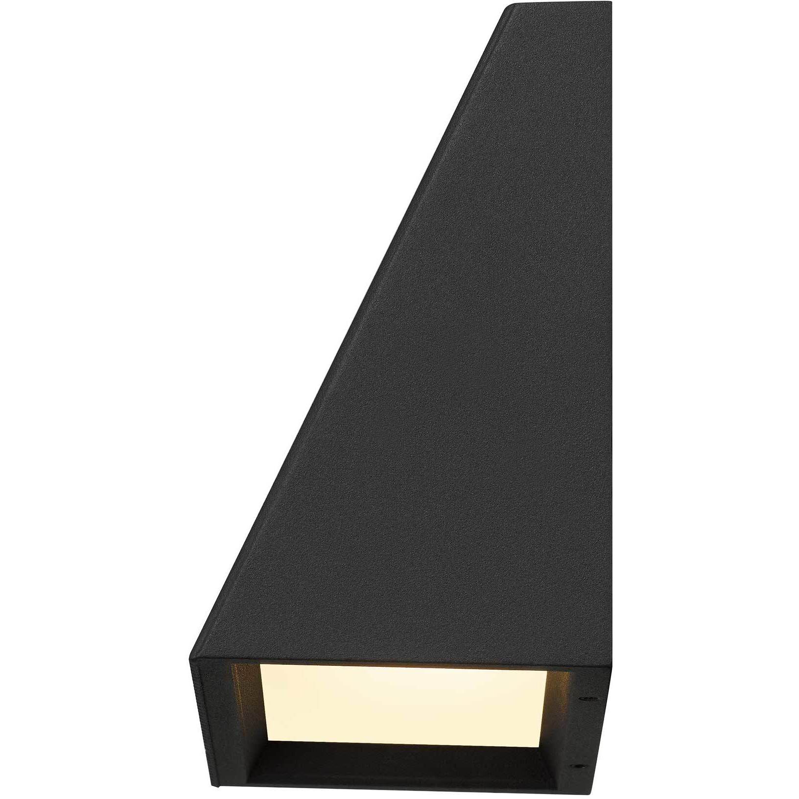 Slant LED 5 inch Sand Black Outdoor Wall Sconce