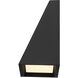 Slant LED 5 inch Sand Black Wall Sconce