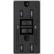 Outlet 125 Black Module, Duplex GFCI