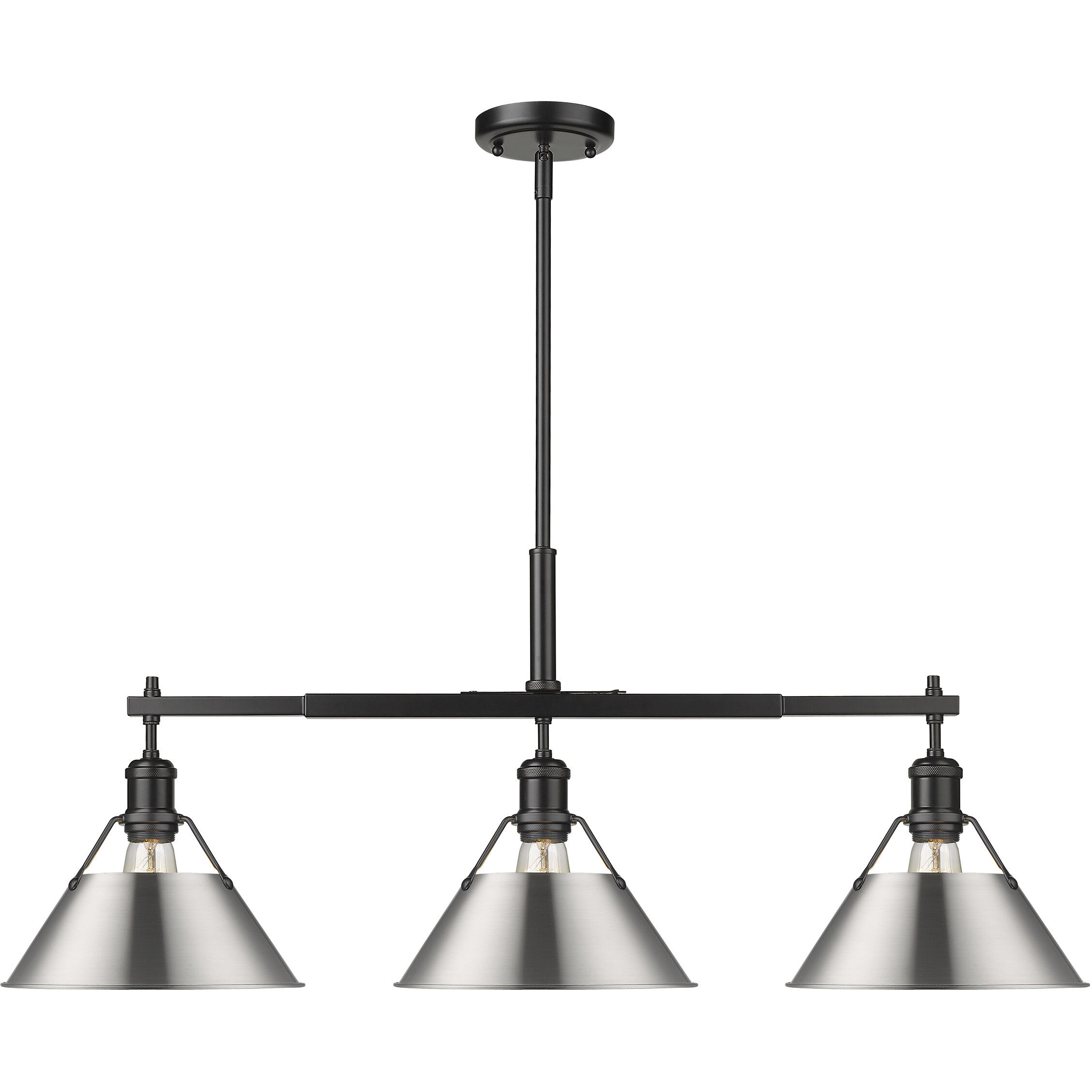 Yep Orwell Island Light Ceiling Light in Matte Black, Pewter