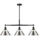 Yep Orwell Island Light Ceiling Light in Matte Black, Pewter