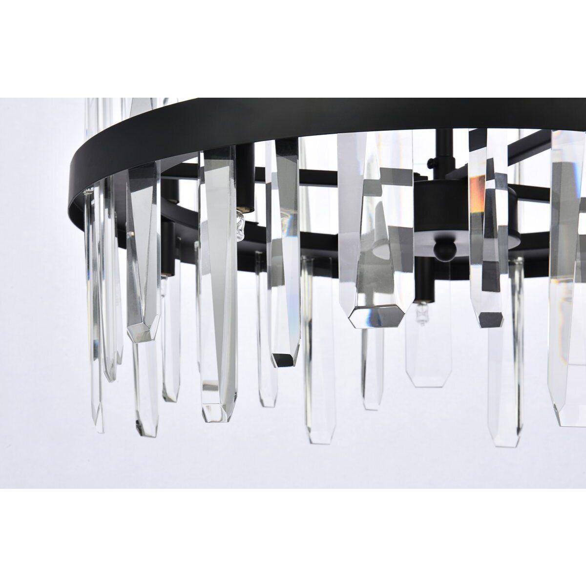 Serena 10 Light 20 inch Black Pendant Ceiling Light