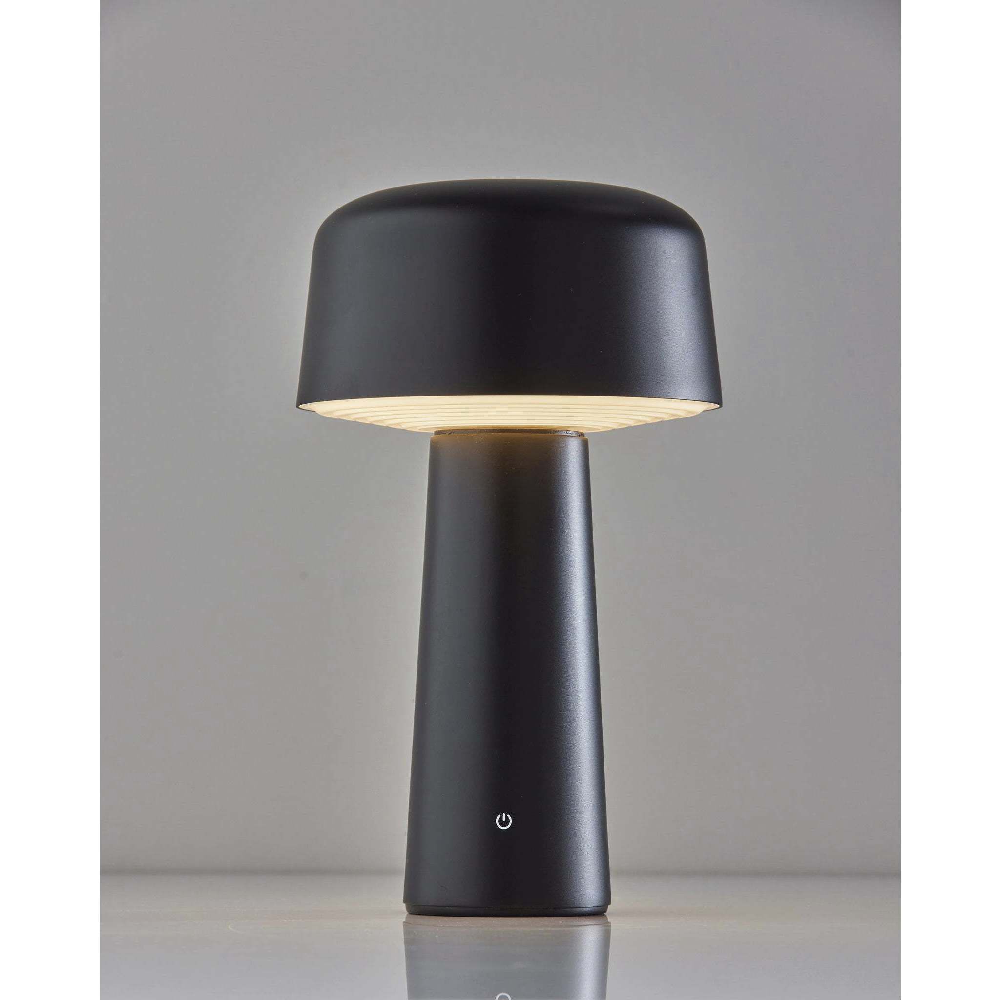 Lenny 10 inch 1.50 watt Black LED Cordless Table Lamp Portable Light
