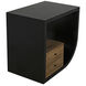 Burton 30 X 28 inch Hand Rubbed Black Side Table, Right