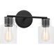 Drew & Jonathan Sayward 2 Light 14.13 inch Midnight Black Wall Bath Fixture Wall Light