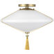 Alora Mood Reeve 1 Light 14.75 inch Brushed Gold Flush Mount Ceiling Light