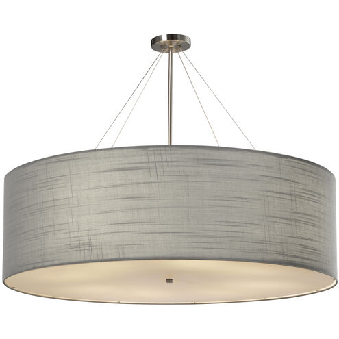 Textile LED 48 inch Brushed Nickel Pendant Ceiling Light
