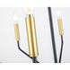Geneseo 6 Light 22 inch Black and Brass Pendant Ceiling Light