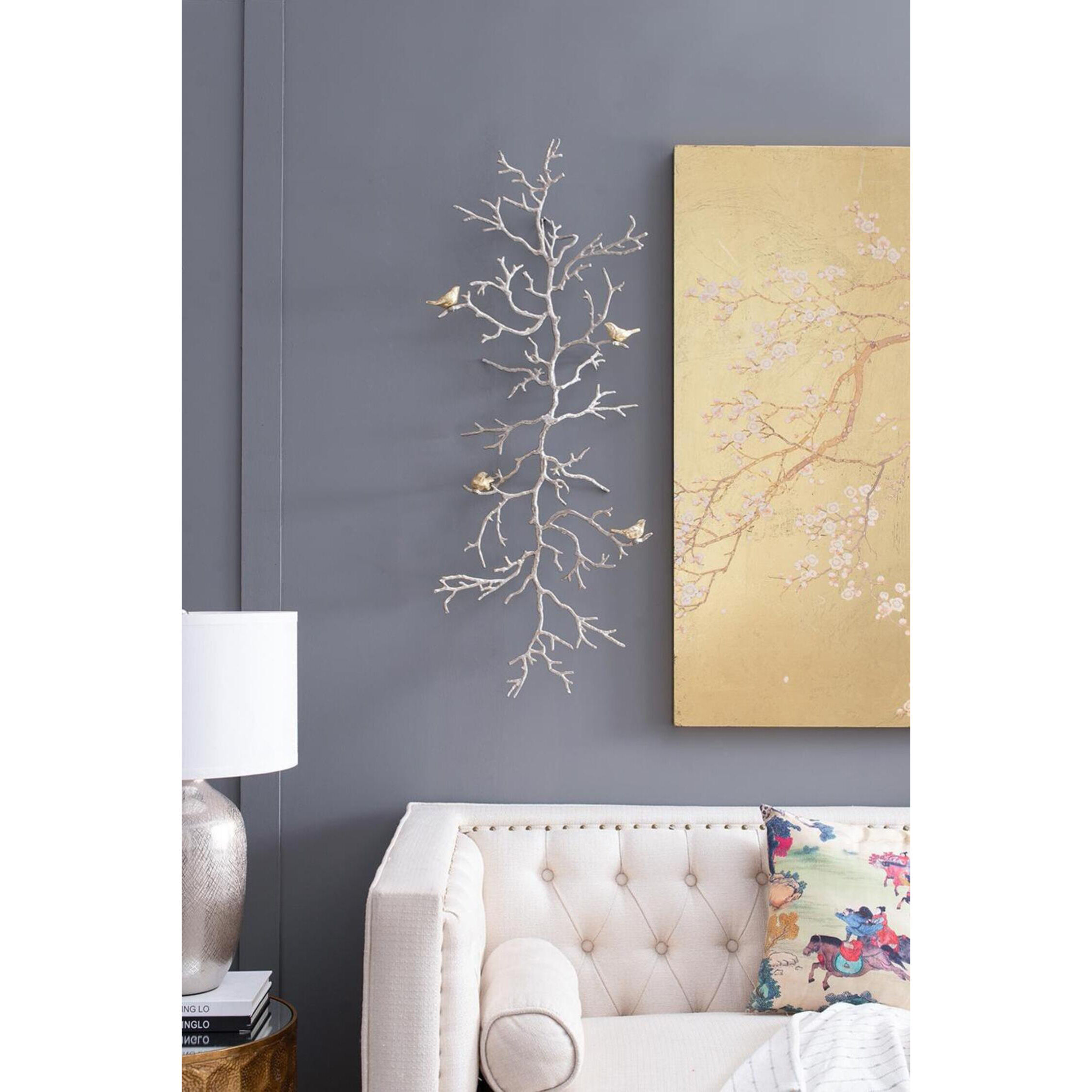 Atelier Branch Silver and Gold Wall Décor