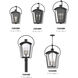 Heritage Yale 3 Light 26.75 inch Black with Burnished Bronze Outdoor Post Mount Lantern