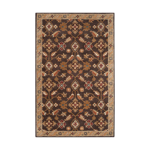 Edda 72 X 48 inch Dark Brown/Camel/Wheat/Khaki/Medium Gray/Rust Rugs, Wool