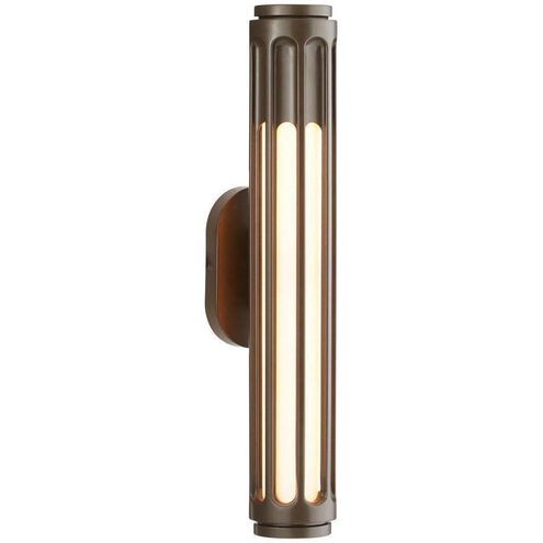 Inset 1 Light 25.5 inch Marine Grade Aged English Bronze Outdoor Sconce