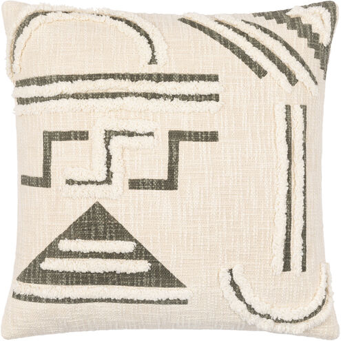 Azibo 18 inch Light Beige Pillow Kit in 18 x 18, Square