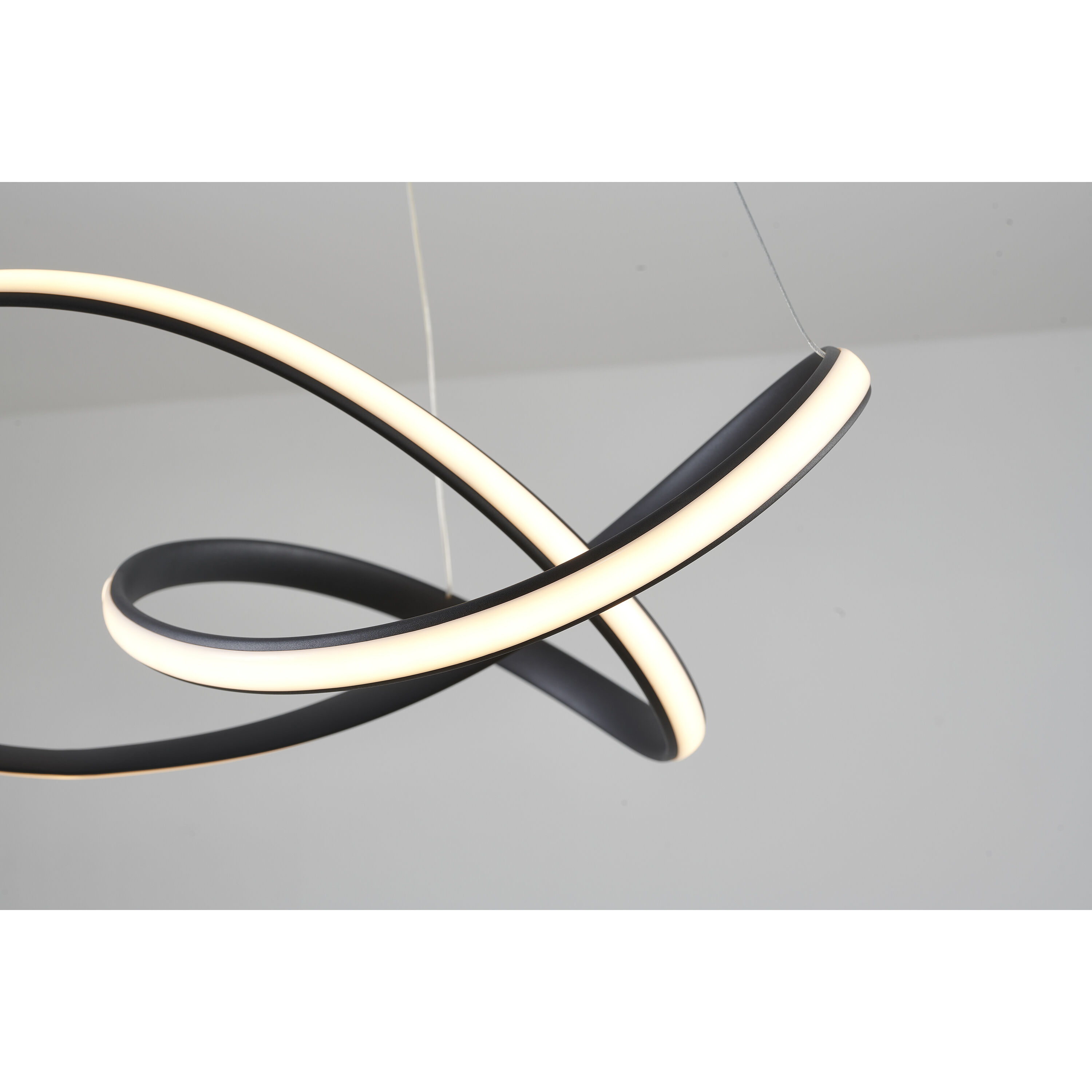 Canada LED 23.6 inch Matte Black Chandelier Ceiling Light