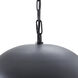 Kochi 1 Light 15.25 inch Matte Black Chandelier Ceiling Light