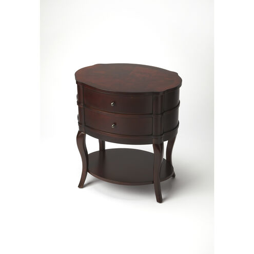 Jarvis 26 X 24 inch Plantation accent Table, Oval