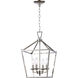 Lacey 4 Light 12 inch Polished Chrome Pendant Ceiling Light