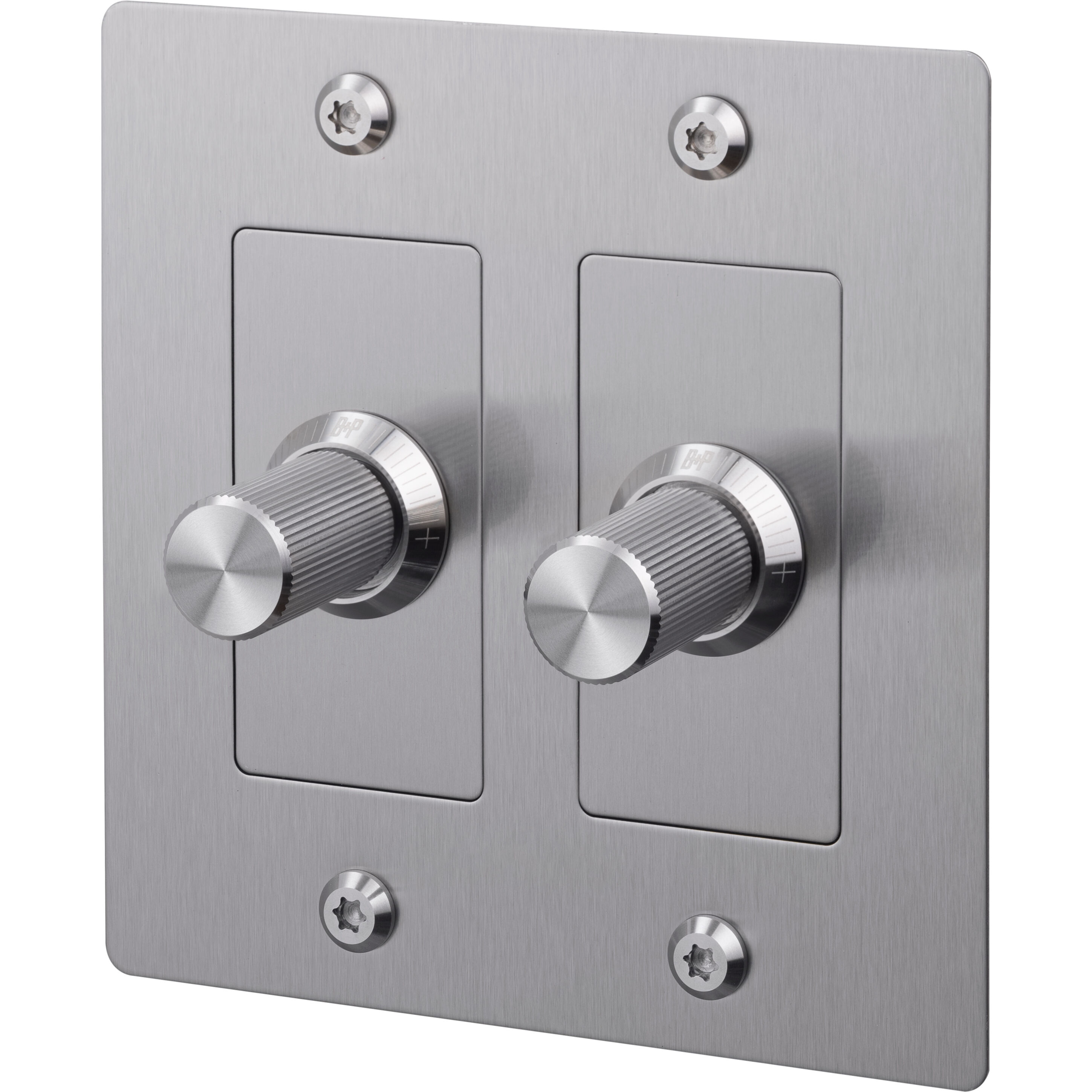 2G 100-120 Steel Dimmer Switch, LED