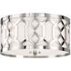 Jennings 3 Light 16.25 inch Polished Nickel Flush Ceiling Light