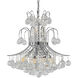 Canada 10 Light 19 inch Chrome Chandelier Ceiling Light