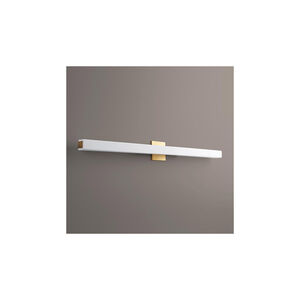 Adelphi LED 46 inch Aged Brass Vanity Light Wall Light