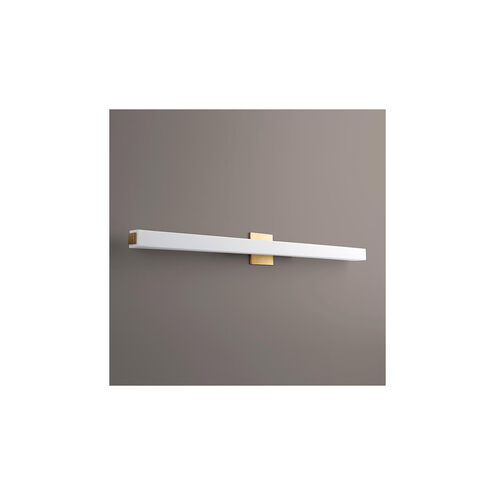 Adelphi LED 46 inch Aged Brass Vanity Light Wall Light