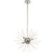 Utopia 6 Light 20 inch Polished Chrome Pendant Chandelier Ceiling Light