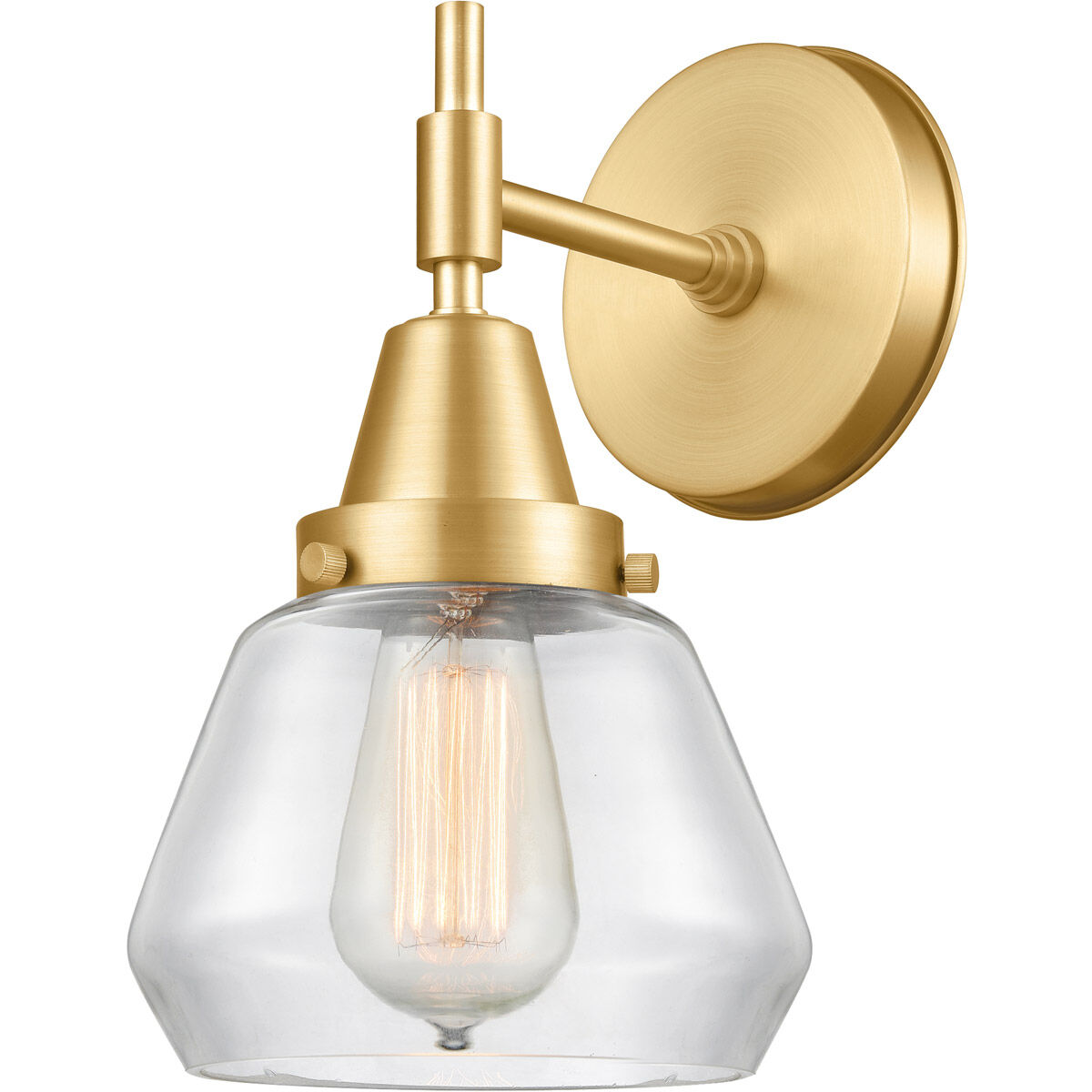Caden LED 7 inch Satin Gold Sconce Wall Light