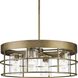 Burgess 4 Light 23.75 inch Aged Bronze Chandelier Ceiling Light, Design Series