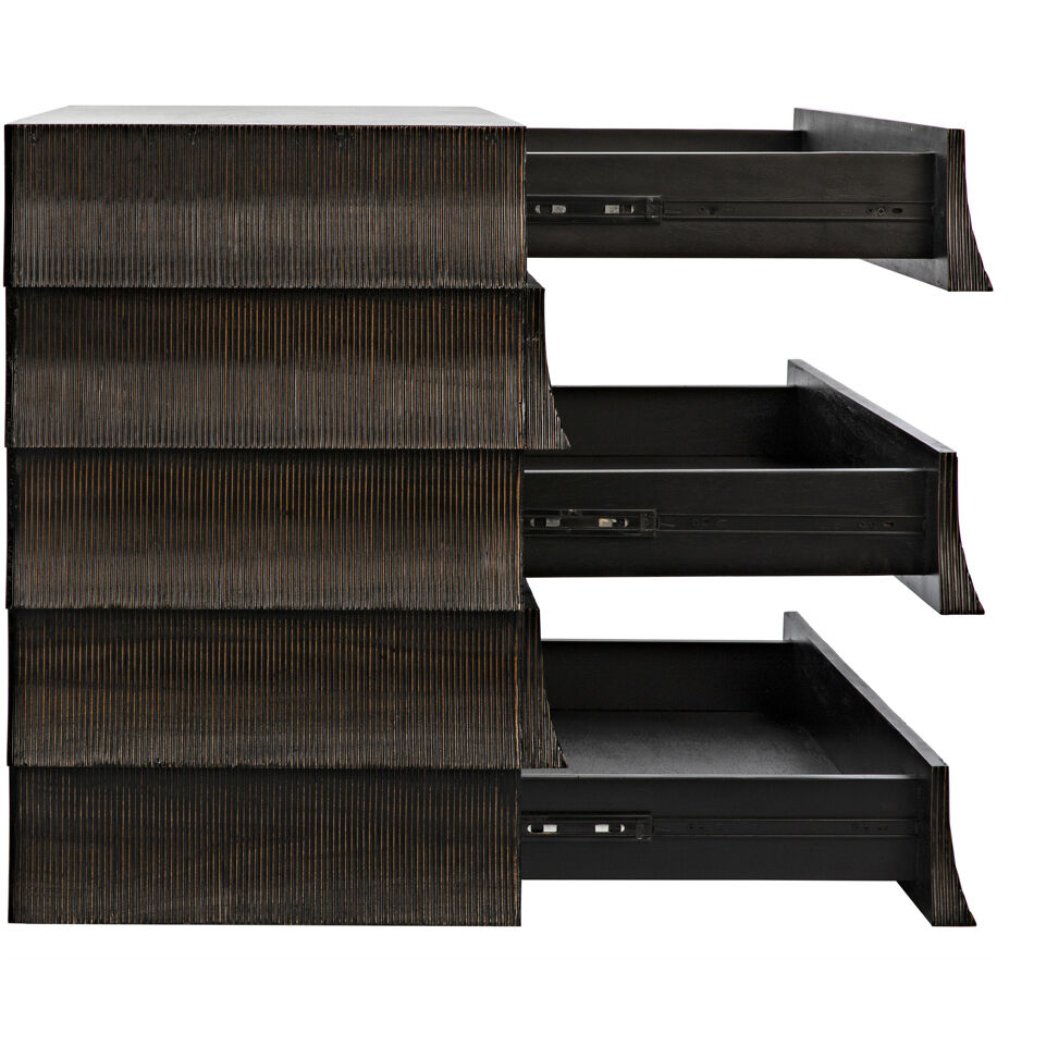 Ava Hand Rubbed Black Dresser