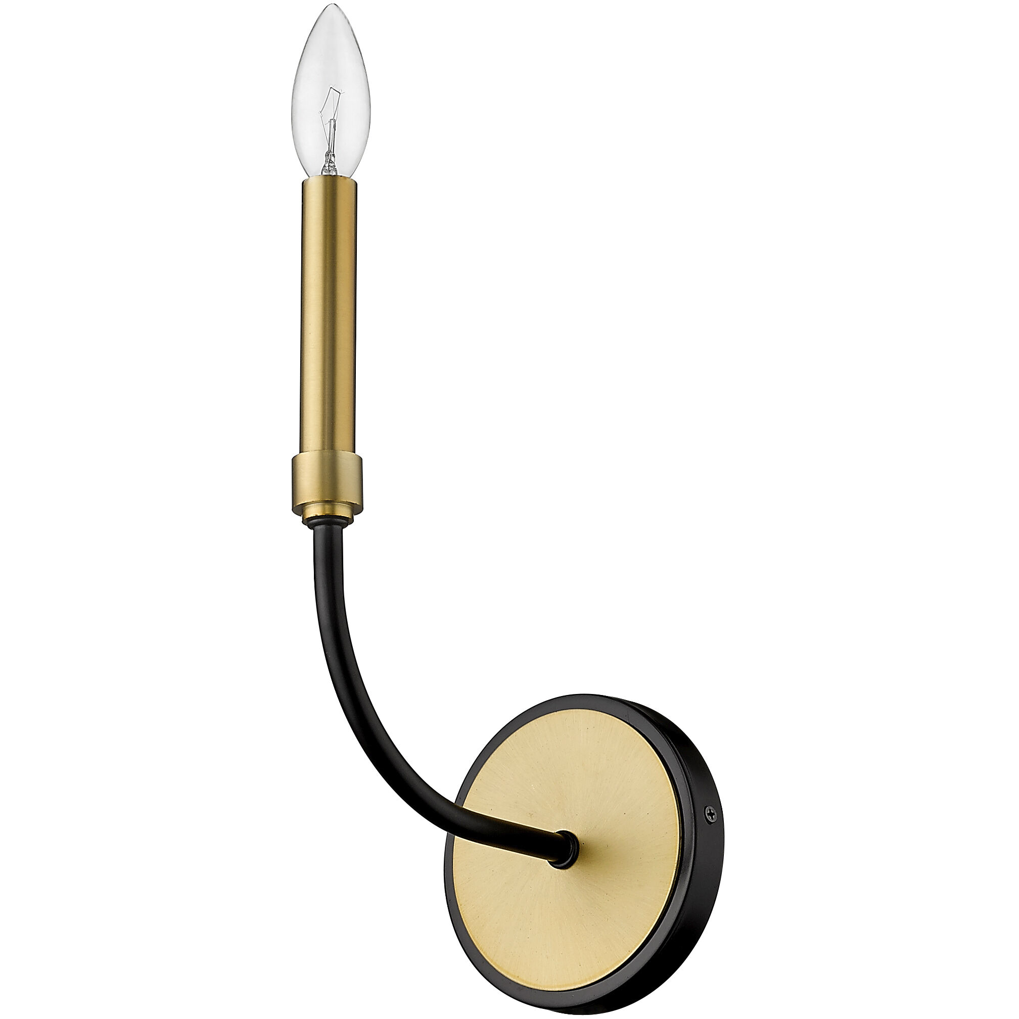 Haylie 1 Light 5.25 inch Matte Black and Olde Brass Wall Sconce Wall Light