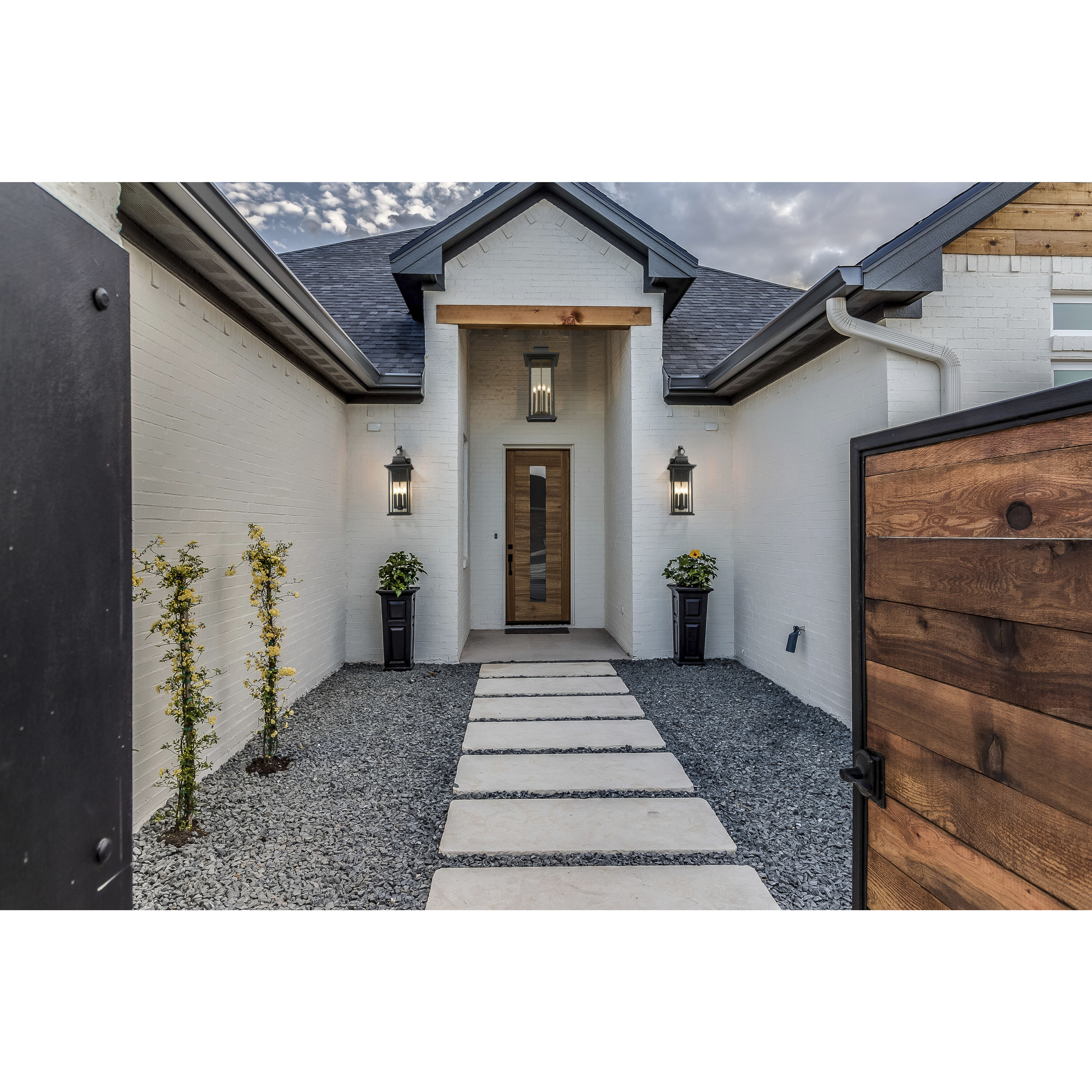 Tiberius 4 Light 24 inch Black Outdoor Wall Light in Clear Seedy Glass