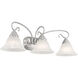 Coronado 3 Light 27 inch Brushed Nickel Bath Vanity Wall Light