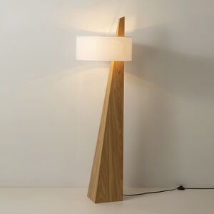 Obelisk 63 inch 22.00 watt Natural Ash Floor Lamp Portable Light 