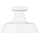 Sean Lavin Barn Light 1 Light 12 inch White Outdoor Flush Mount