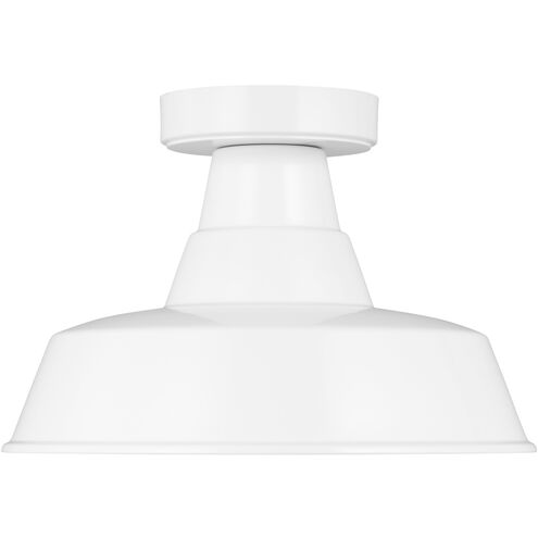 Sean Lavin Barn Light 1 Light 12 inch White Outdoor Flush Mount